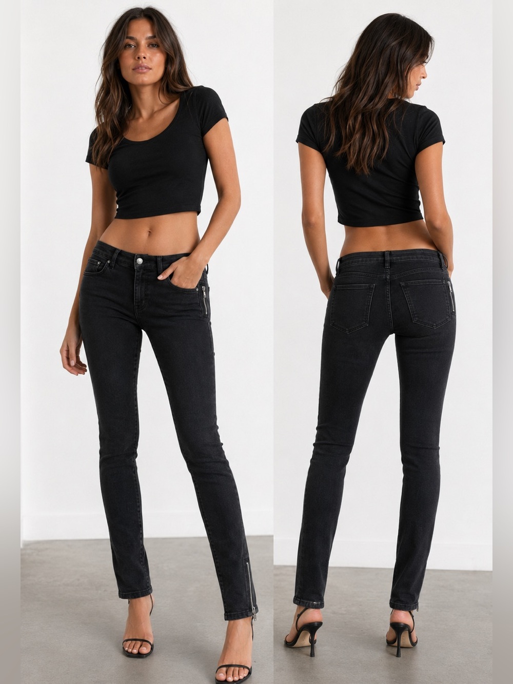 Anine Bing Women's Skinny Jeans in Black